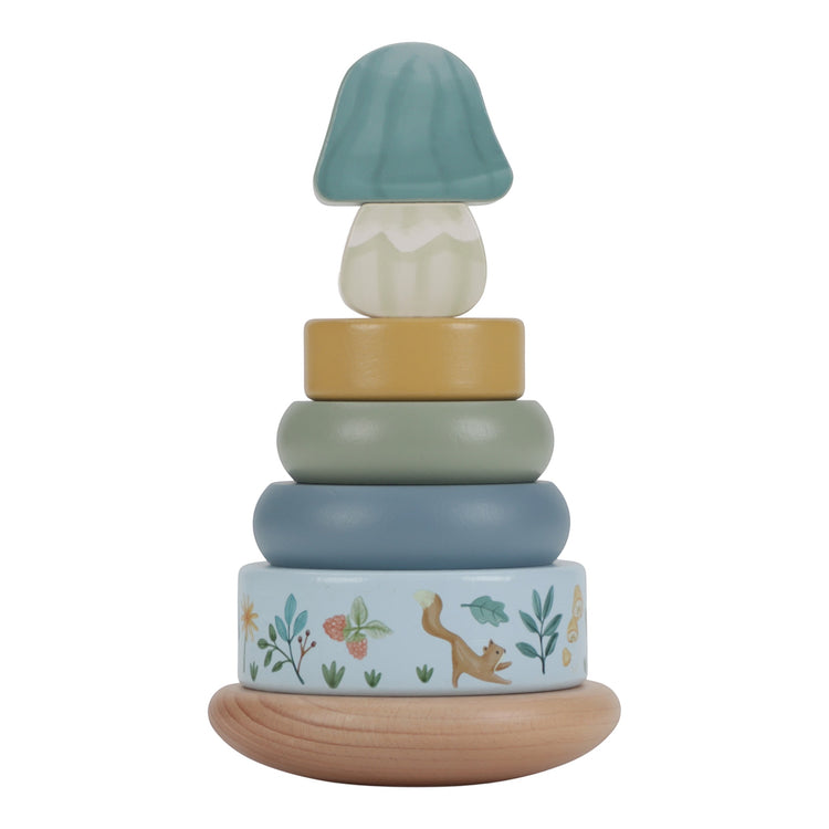 LITTLE DUTCH. Wooden Rocking Ring Stacker Forest Friends FSC