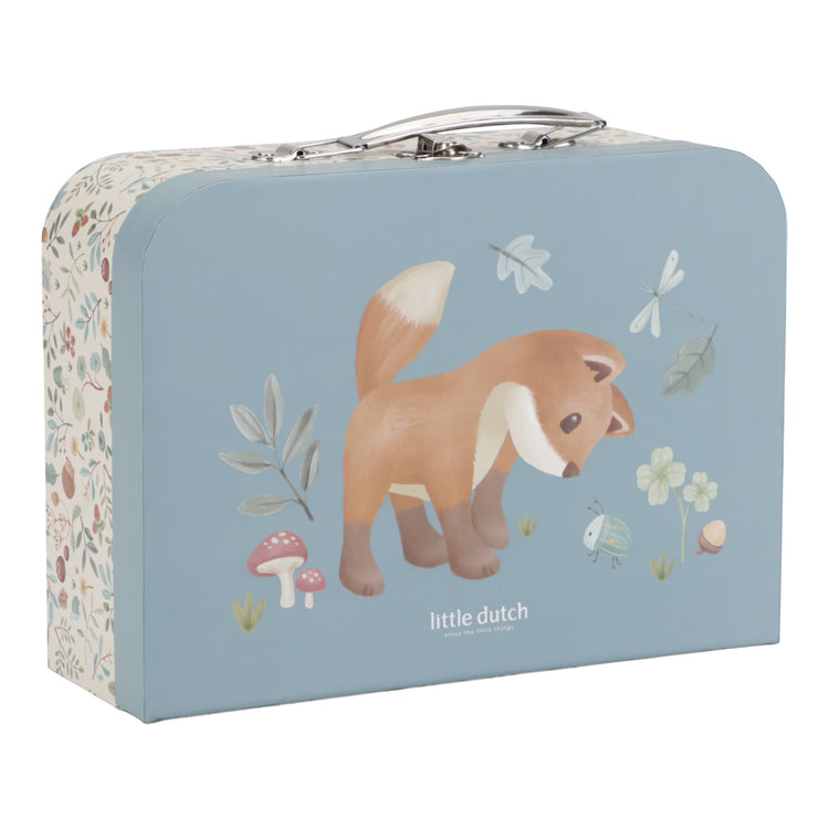 LITTLE DUTCH. Suitcase set Forest Friends blue FSC