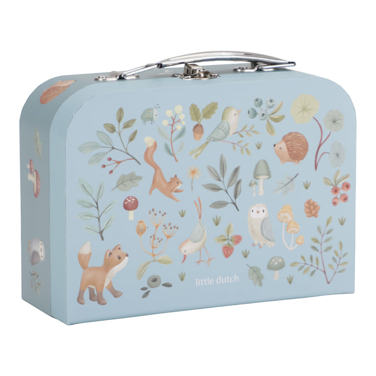 LITTLE DUTCH. Suitcase set Forest Friends blue FSC