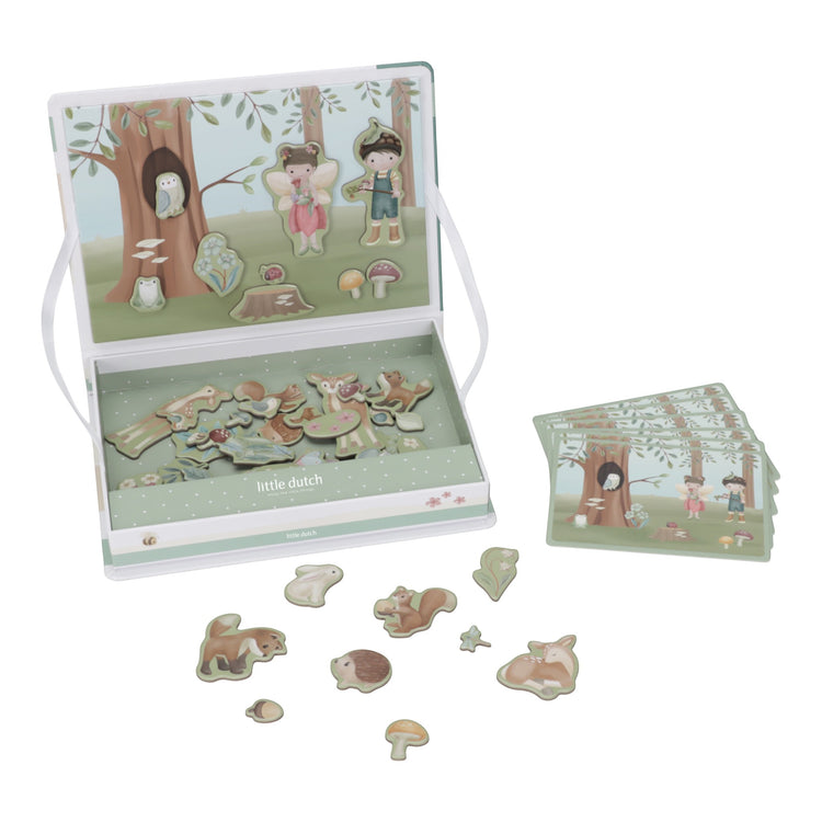 LITTLE DUTCH. Magnetic Playboard Forest Friends FSC