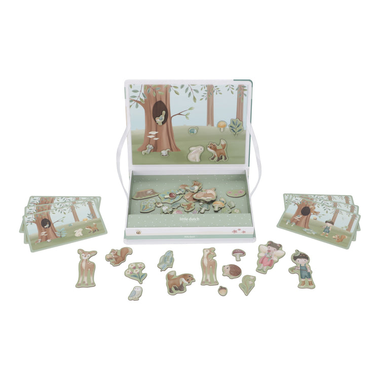 LITTLE DUTCH. Magnetic Playboard Forest Friends FSC