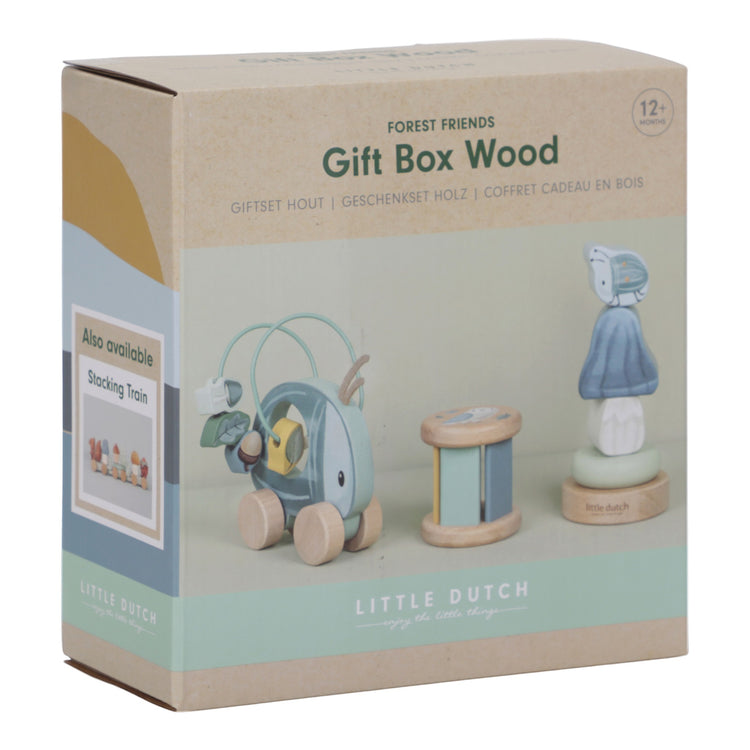 LITTLE DUTCH. Gift box wood Forest Friends FSC