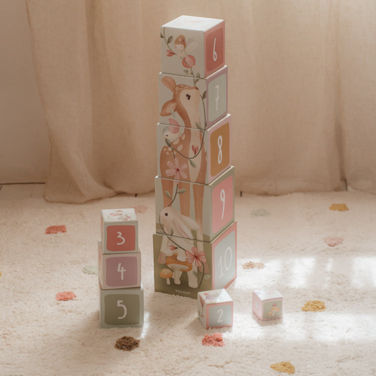 LITTLE DUTCH. Building Blocks cardboard Fairy Garden FSC