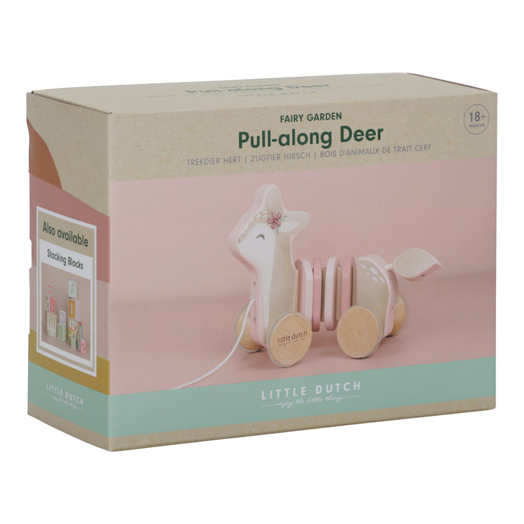 LITTLE DUTCH. Pull-along Wiggle Deer Fairy Garden FSC