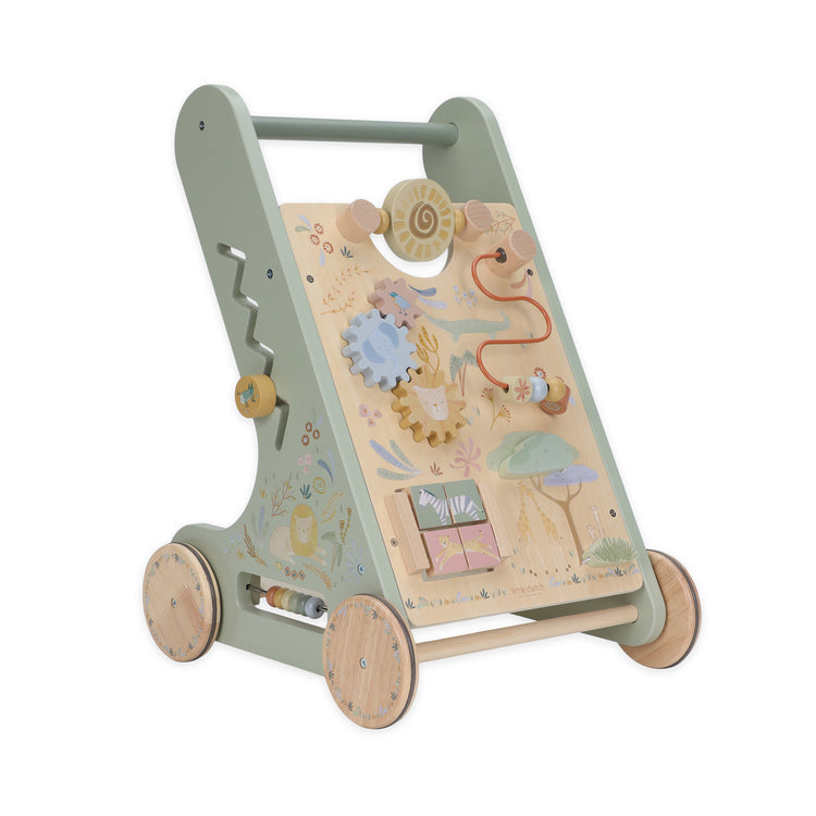 LITTLE DUTCH. Wooden baby activity walker Safari Friends FSC