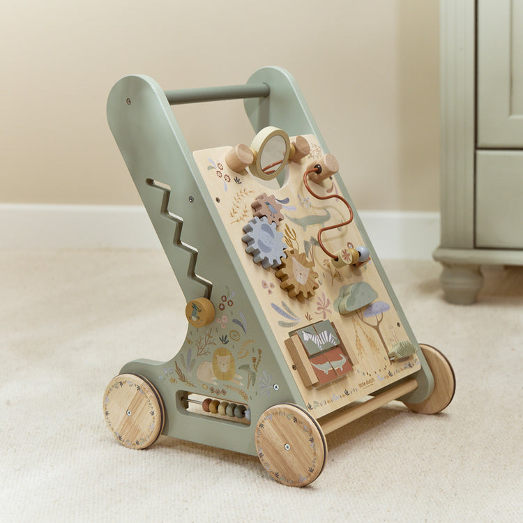 LITTLE DUTCH. Wooden baby activity walker Safari Friends FSC