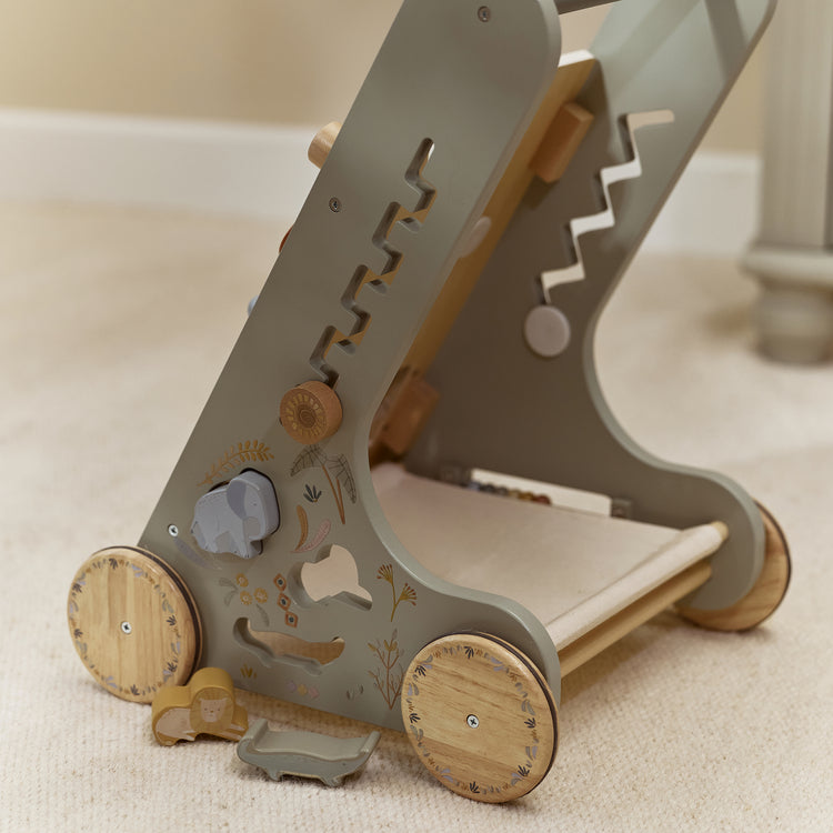 LITTLE DUTCH. Wooden baby activity walker Safari Friends FSC