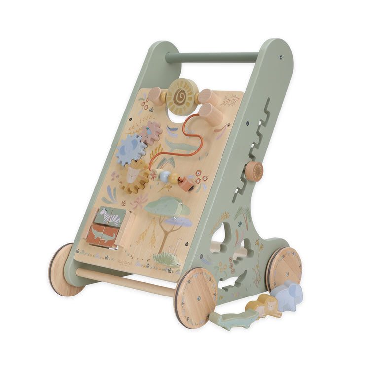 LITTLE DUTCH. Wooden baby activity walker Safari Friends FSC