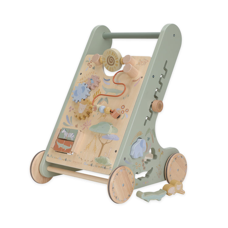 LITTLE DUTCH. Wooden baby activity walker Safari Friends FSC