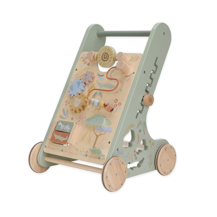 LITTLE DUTCH. Wooden baby activity walker Safari Friends FSC