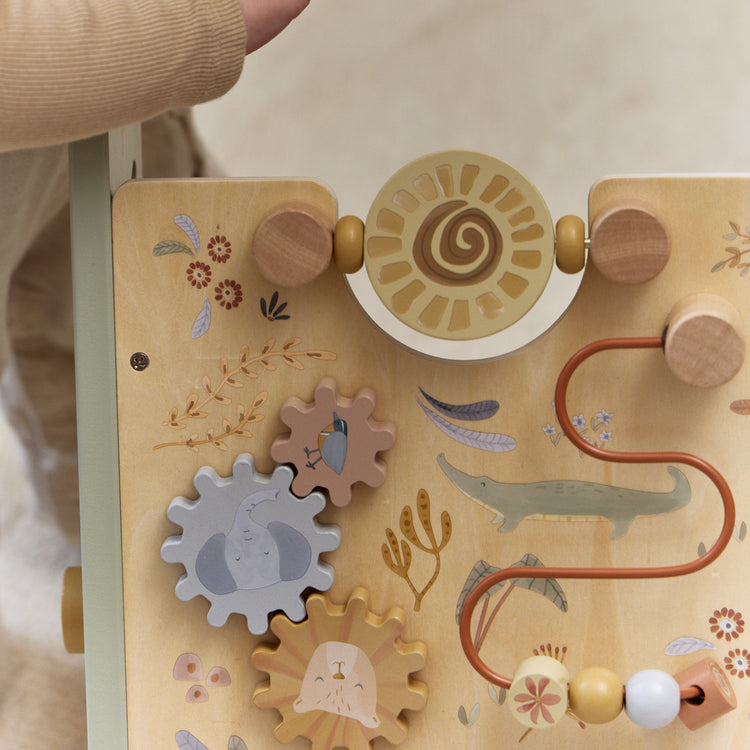 LITTLE DUTCH. Wooden baby activity walker Safari Friends FSC