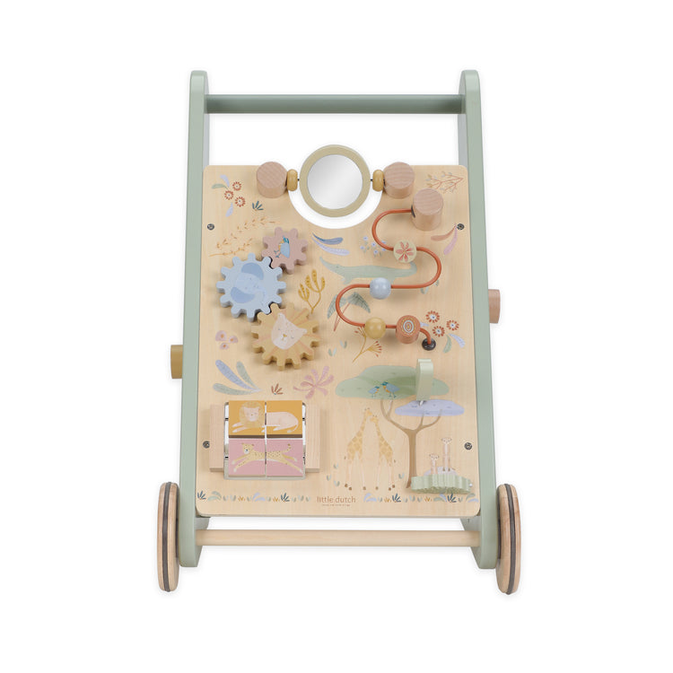LITTLE DUTCH. Wooden baby activity walker Safari Friends FSC