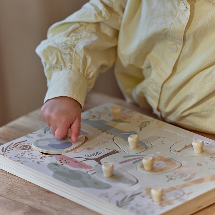LITTLE DUTCH. Wooden sound Puzzle Safari Friends FSC