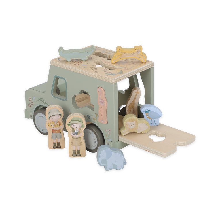 LITTLE DUTCH. Shape sorter safari car Safari Friends FSC
