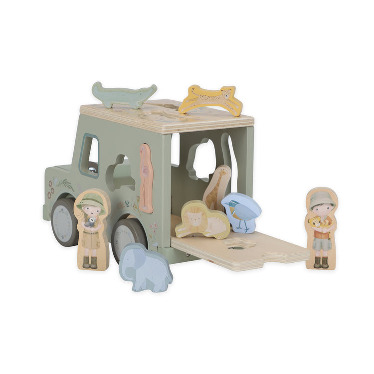 LITTLE DUTCH. Shape sorter safari car Safari Friends FSC
