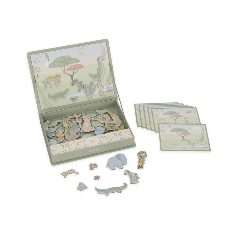 LITTLE DUTCH. Magnetic play board Safari Friends FSC