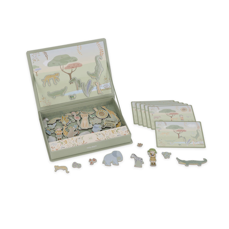 LITTLE DUTCH. Magnetic play board Safari Friends FSC
