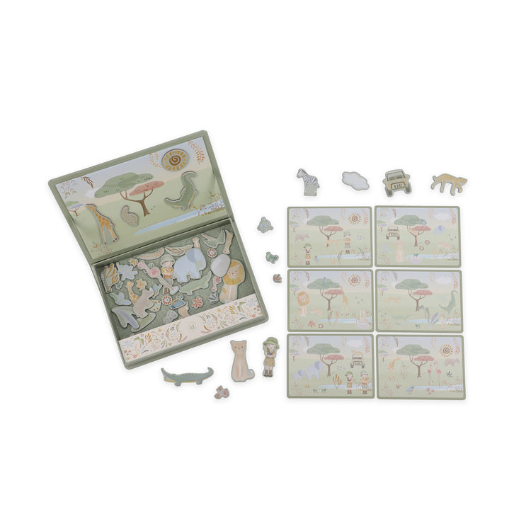 LITTLE DUTCH. Magnetic play board Safari Friends FSC