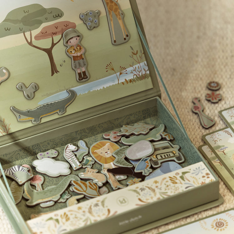 LITTLE DUTCH. Magnetic play board Safari Friends FSC
