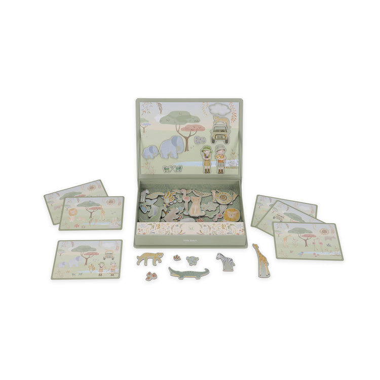 LITTLE DUTCH. Magnetic play board Safari Friends FSC