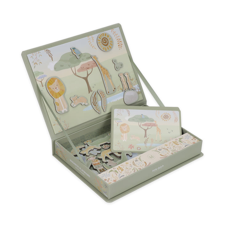 LITTLE DUTCH. Magnetic play board Safari Friends FSC