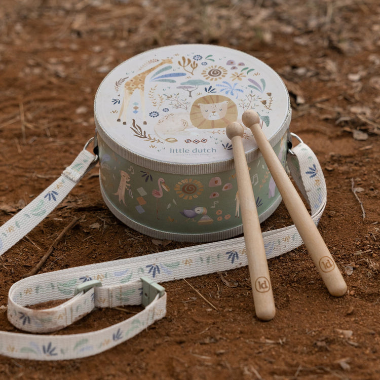 LITTLE DUTCH. Music drum Safari Friends FSC