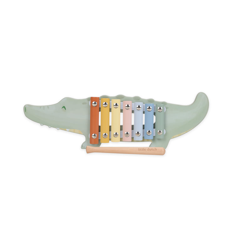 LITTLE DUTCH. Xylophone crocodile Safari Friends FSC