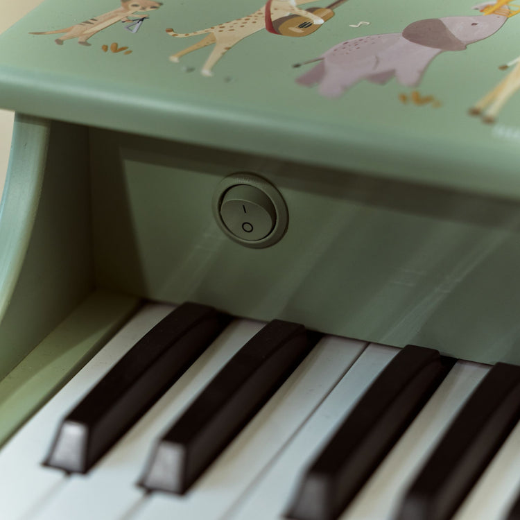 LITTLE DUTCH. Wooden piano Safari Friends FSC (green)