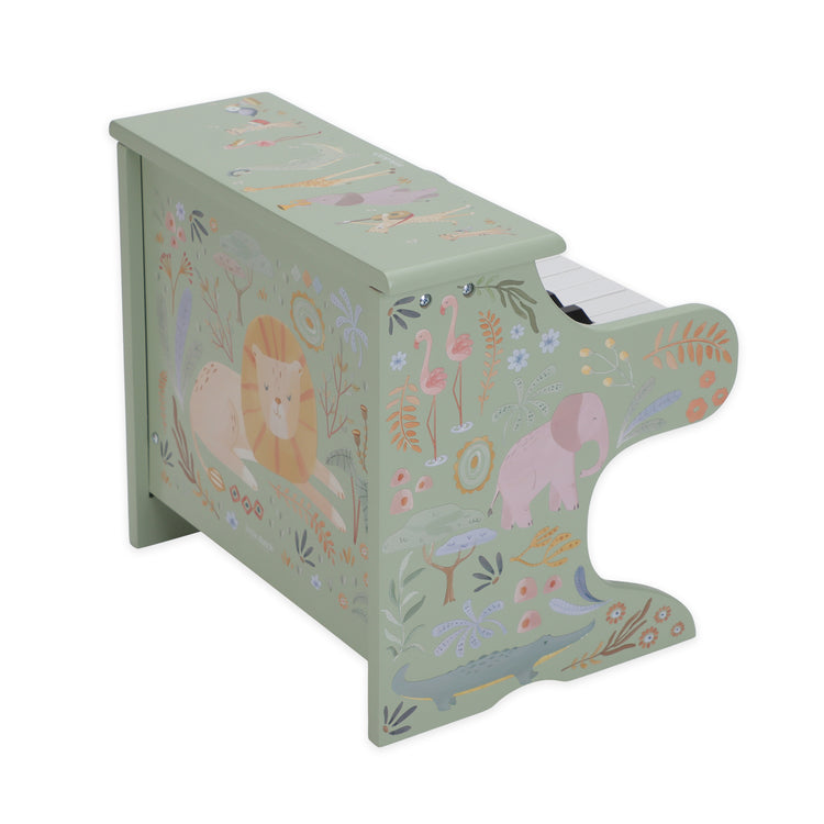 LITTLE DUTCH. Wooden piano Safari Friends FSC (green)