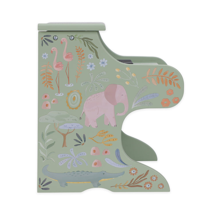 LITTLE DUTCH. Wooden piano Safari Friends FSC (green)