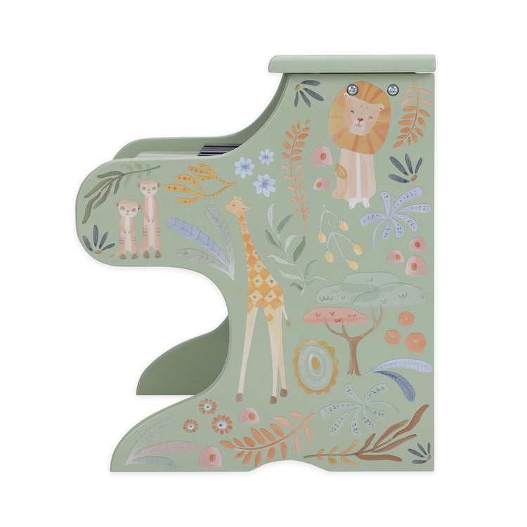 LITTLE DUTCH. Wooden piano Safari Friends FSC (green)