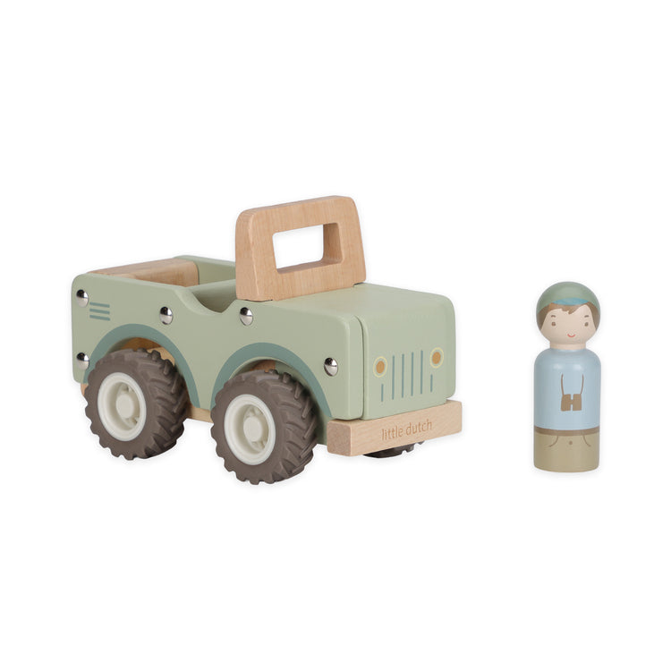 LITTLE DUTCH. Ξύλινο αυτοκινητάκι Safari Friends FSC