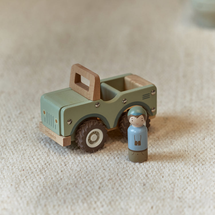 LITTLE DUTCH. Ξύλινο αυτοκινητάκι Safari Friends FSC
