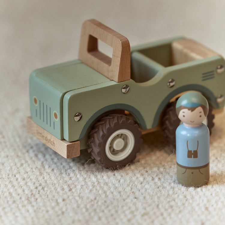 LITTLE DUTCH. Ξύλινο αυτοκινητάκι Safari Friends FSC