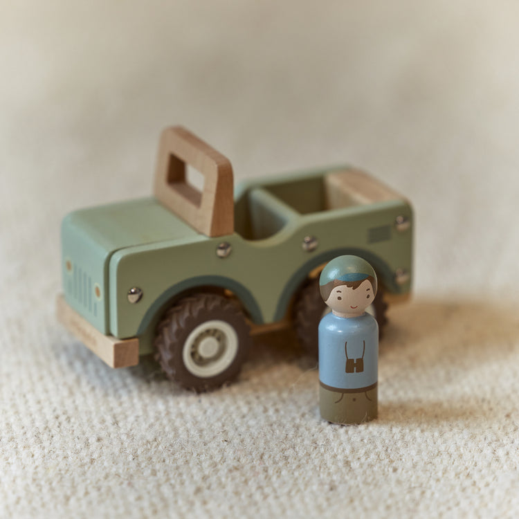 LITTLE DUTCH. Ξύλινο αυτοκινητάκι Safari Friends FSC