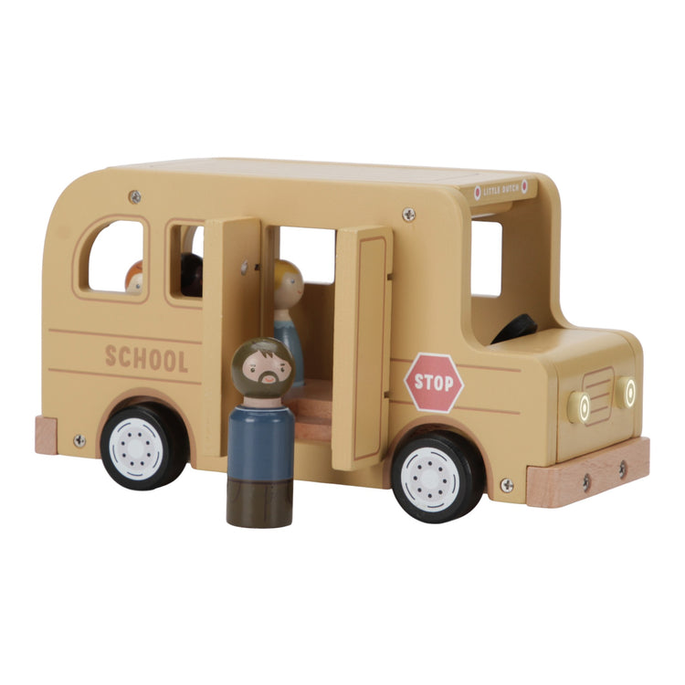 LITTLE DUTCH. School Bus with Figures FSC