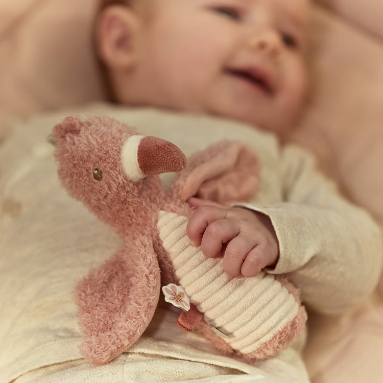 LITTLE DUTCH. Squeeze rattle Flamingo GRS