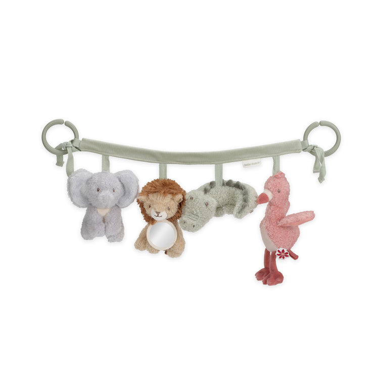 LITTLE DUTCH. Car seat toy Safari Friends GRS