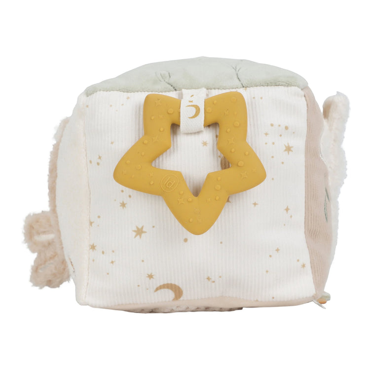 LITTLE DUTCH. Υφασμάτινος κύβος δραστηριοτήτων Newborn Naturals GRS