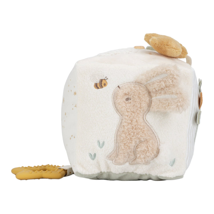 LITTLE DUTCH. Υφασμάτινος κύβος δραστηριοτήτων Newborn Naturals GRS