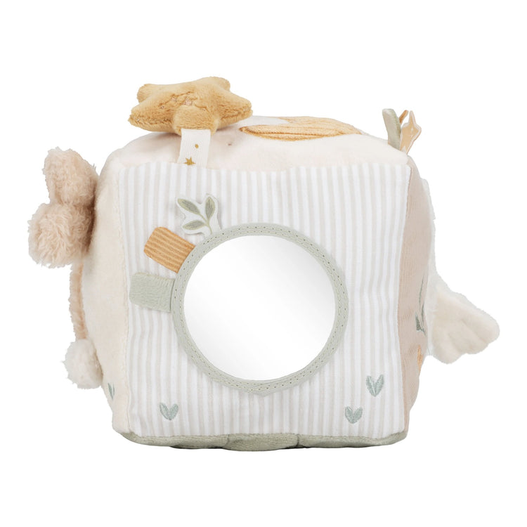 LITTLE DUTCH. Υφασμάτινος κύβος δραστηριοτήτων Newborn Naturals GRS