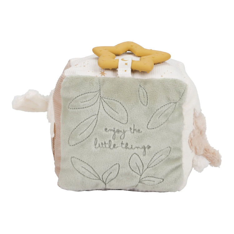 LITTLE DUTCH. Υφασμάτινος κύβος δραστηριοτήτων Newborn Naturals GRS