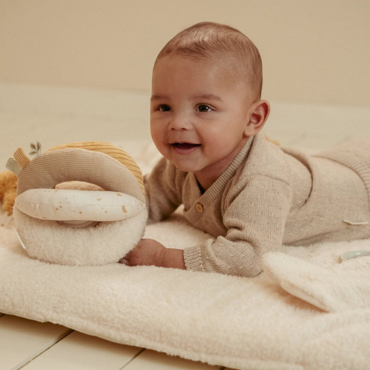 LITTLE DUTCH. Υφασμάτινη μπάλα με χειρολαβές Newborn Naturals GRS