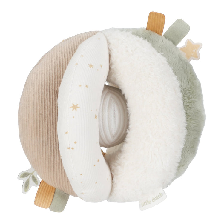 LITTLE DUTCH. Υφασμάτινη μπάλα με χειρολαβές Newborn Naturals GRS