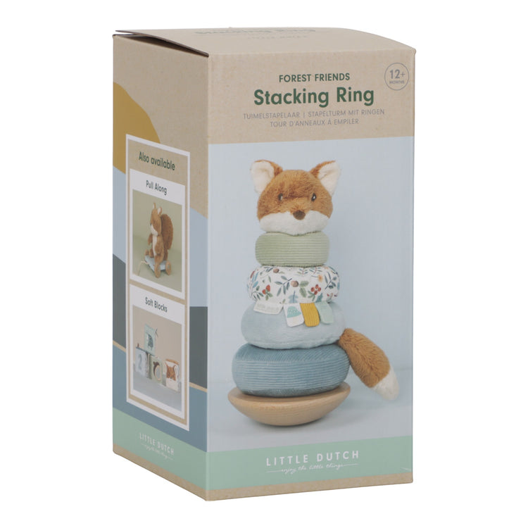 LITTLE DUTCH. Rocking Ring Stacker - Forest Friends FSC