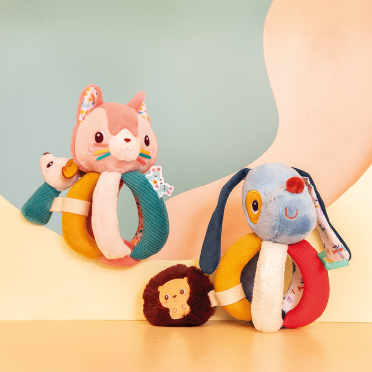 LILLIPUTIENS. Υφασμάτινη κουδουνίστρα με λαβές Jeanne