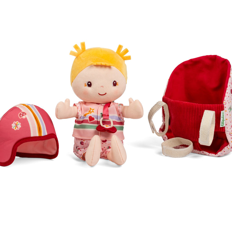 LILLIPUTIENS. Lena Fabric Doll and Bike Seat