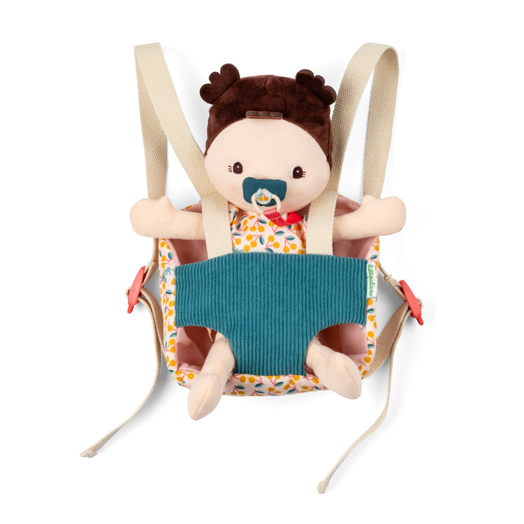 LILLIPUTIENS. Jeanne Fabric Doll and Baby Carrier