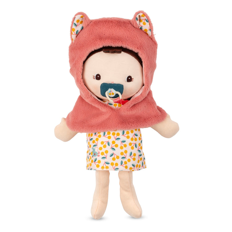 LILLIPUTIENS. Jeanne Fabric Doll and Baby Carrier