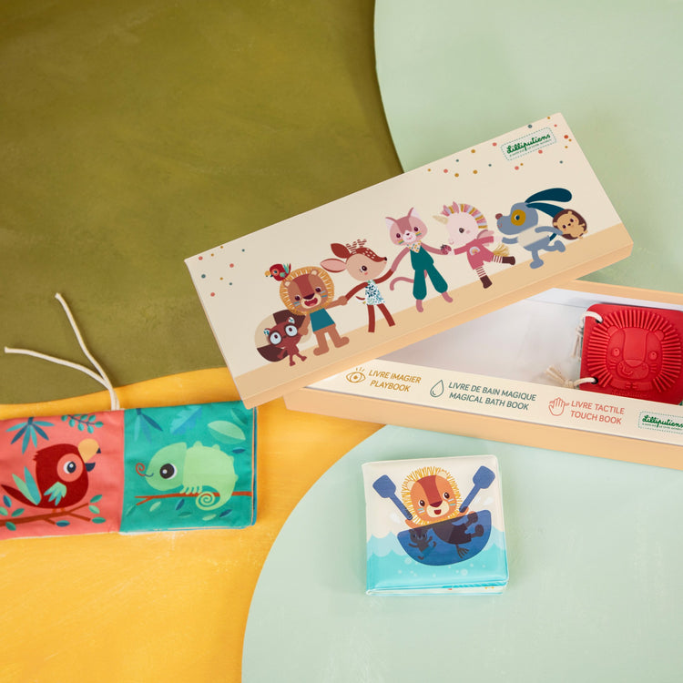 LILLIPUTIENS. Σετ 3 υφασμάτινα βιβλία δραστηριοτήτων Jack